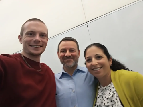 Russell Lehmann with Jay and Shira Ruderman of the Ruderman Family Foundation - May, 2019